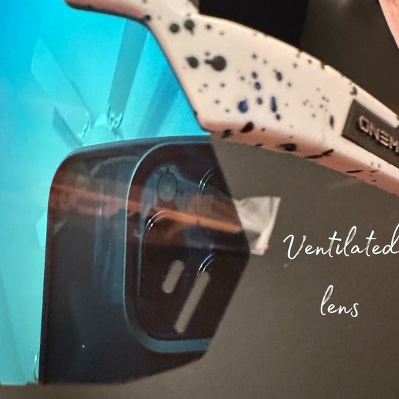 NEW Unisex Polarized Sports Sunglasses UV 400 Protection White Speckled Frame - Picture 13 of 13